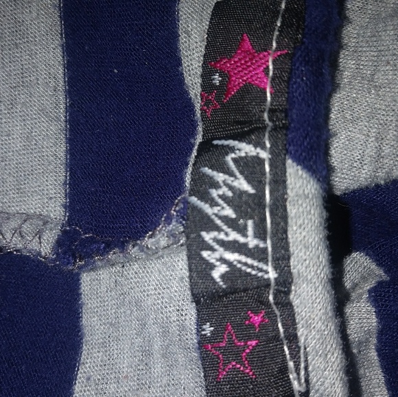 Myth L Navy Gray Striped Maxi Tank Dress Bye Felicia - Picture 3 of 3